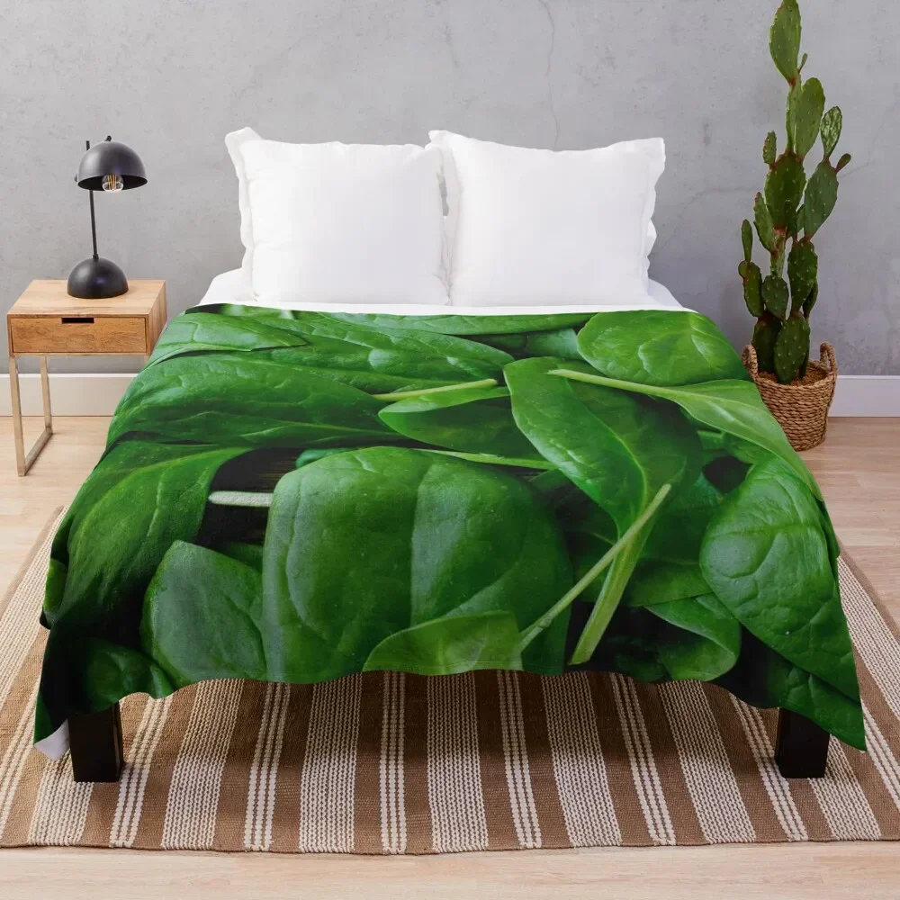 

spinach Throw Blanket Luxury Thicken Plaid on the sofa Blankets