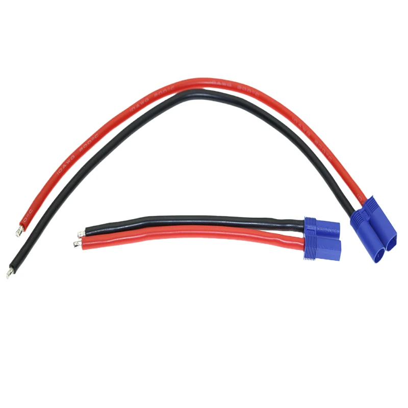 

EC5 Extension Cord Male Female Connector Plug 12AWG Silicone Cord Length 150mm 300mm for Car Emergency Start Extension Cord