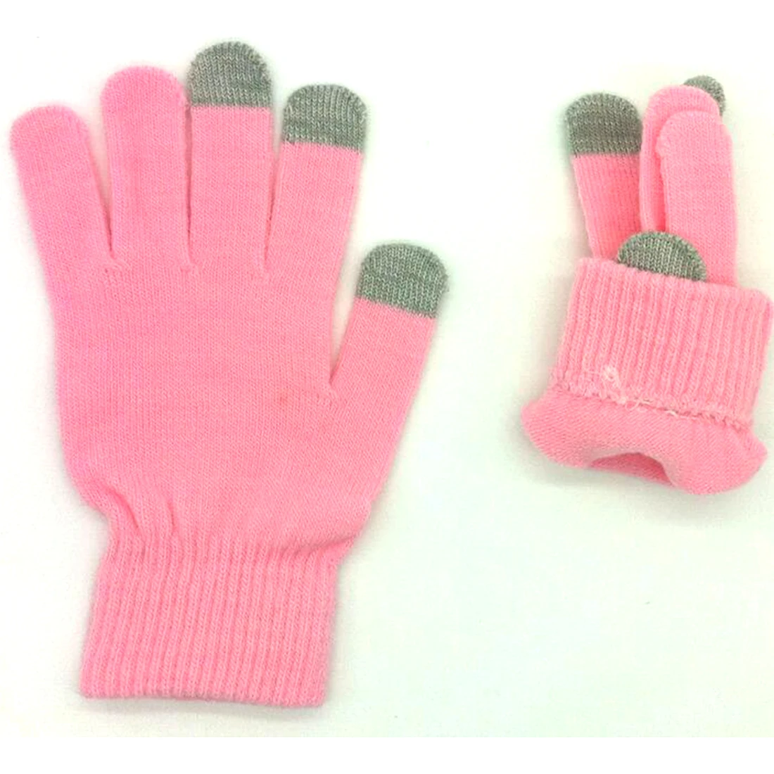 New Winter Gloves Soft Men Women Touch Screen Texting Active Smart Phone Knit Glove New Solid Color Outwear Warm Wrist Gloves