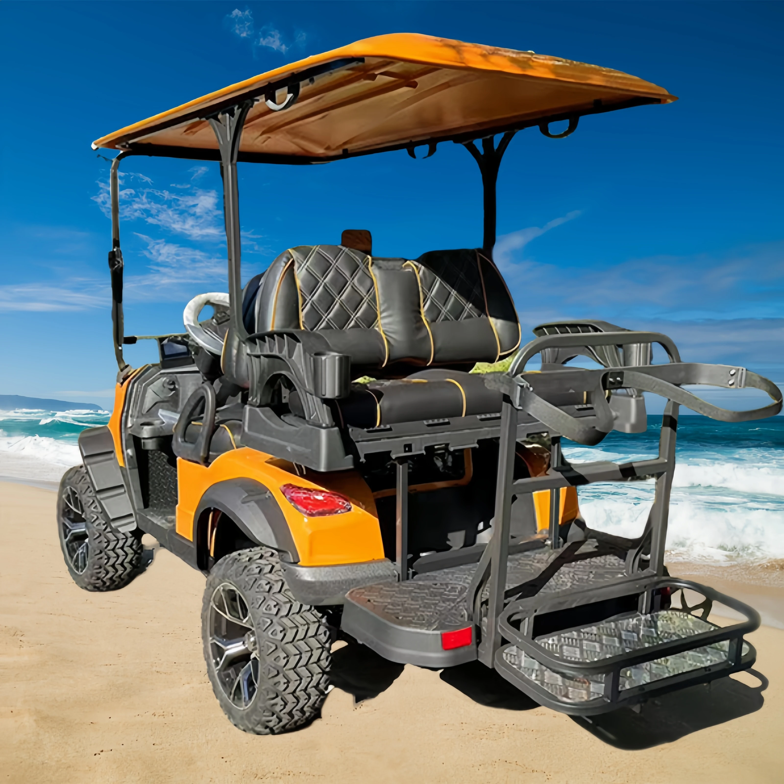 Trustworthy China Supplier Professional Design 6+2 Seats Golf Carts Electric Golf Cart Mini Cart
