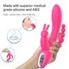 Best Selling Female Masturbation Multifunctional G Spot USB Charger Three Point Vibrator Sex Rabbit Vibrator 1