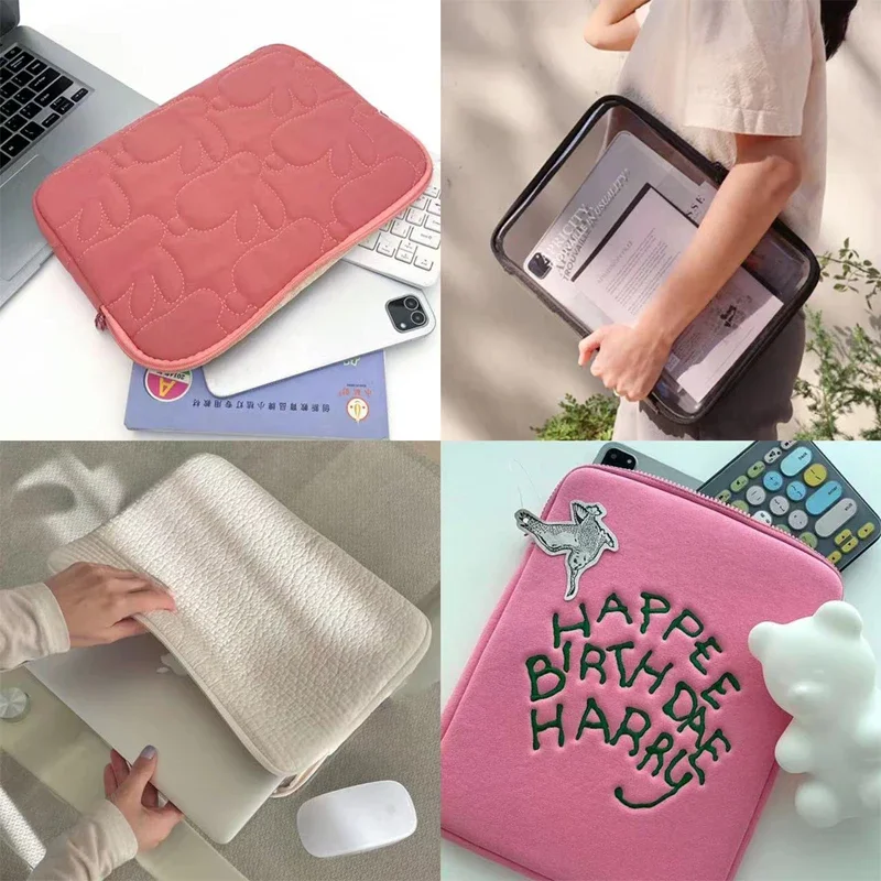 13 Inch Cute Laptop Sleeve Bag For Mac Ipad Pro Cotton Laptop Tablet Inner  Case