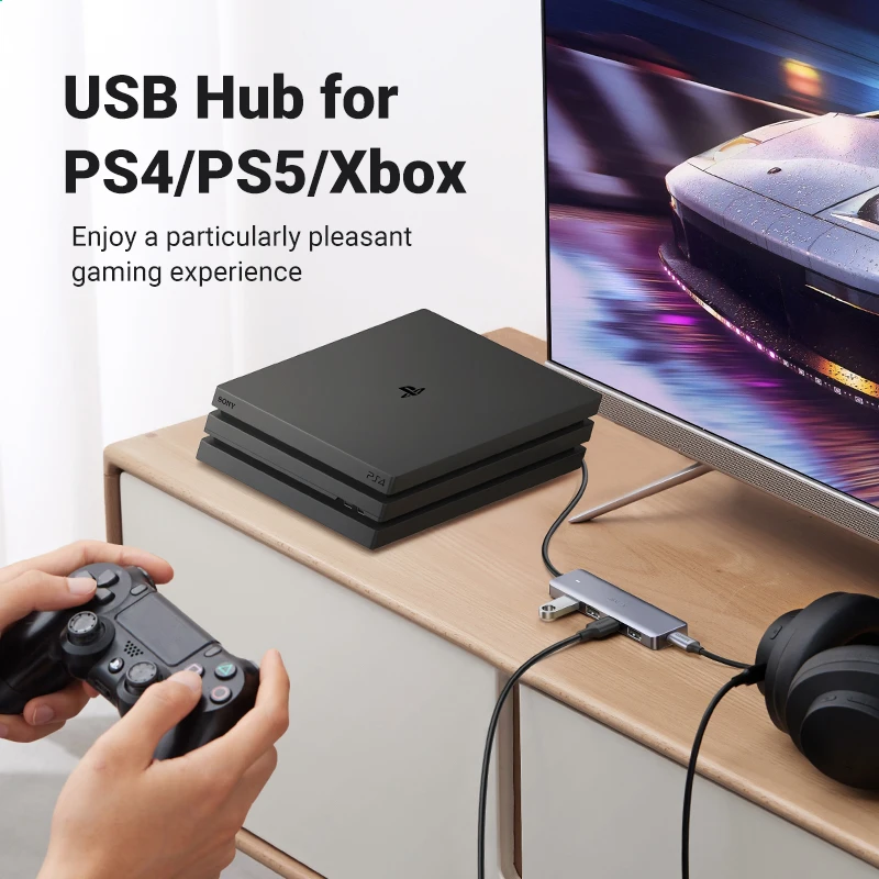 UGREEN 4-Port USB-C to USB 3.0 Hub Splitter Adapter