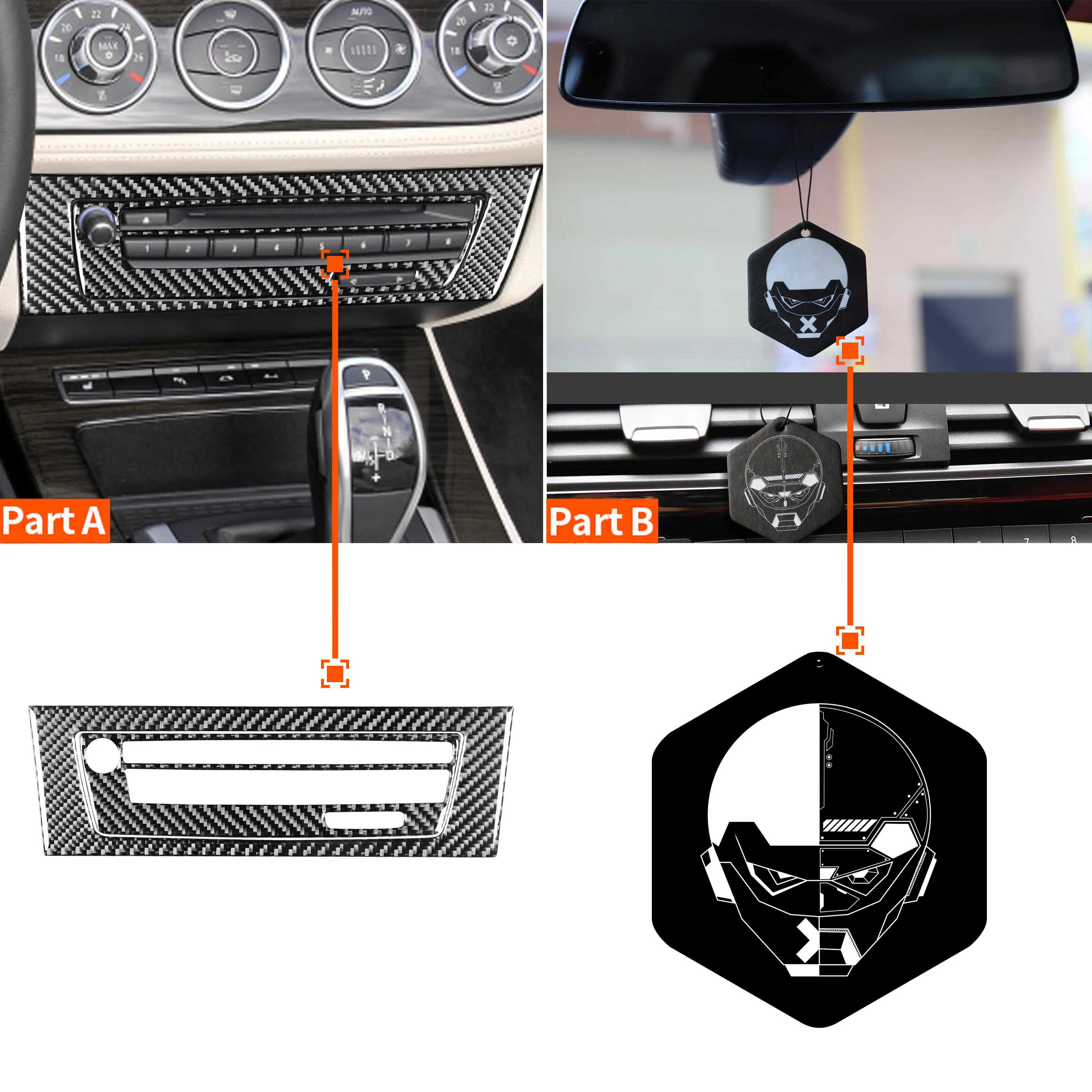 

Наклейка из углеродного волокна для BMW Z4 E85 20092010 2011 2012 2013-2016, крышка рамы центральной консоли, вентиляционной решетки, автомобильные аксессуары