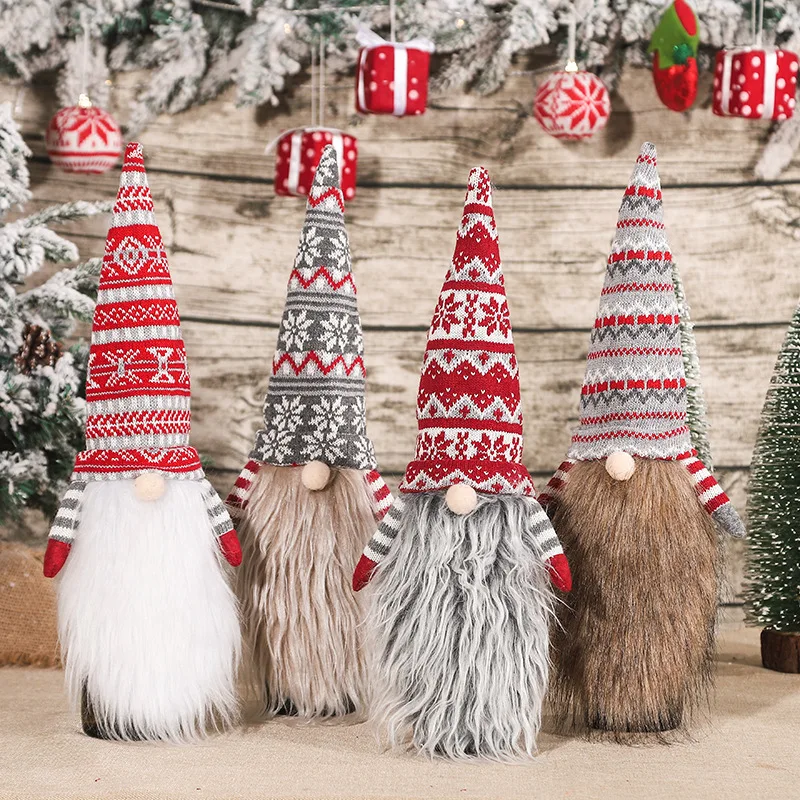 Christmas Wine Bottle Cover christmas decorations Merry Christmas Decor Home Gnomes Table Decor Xmas Gift Happy New Year Navidad