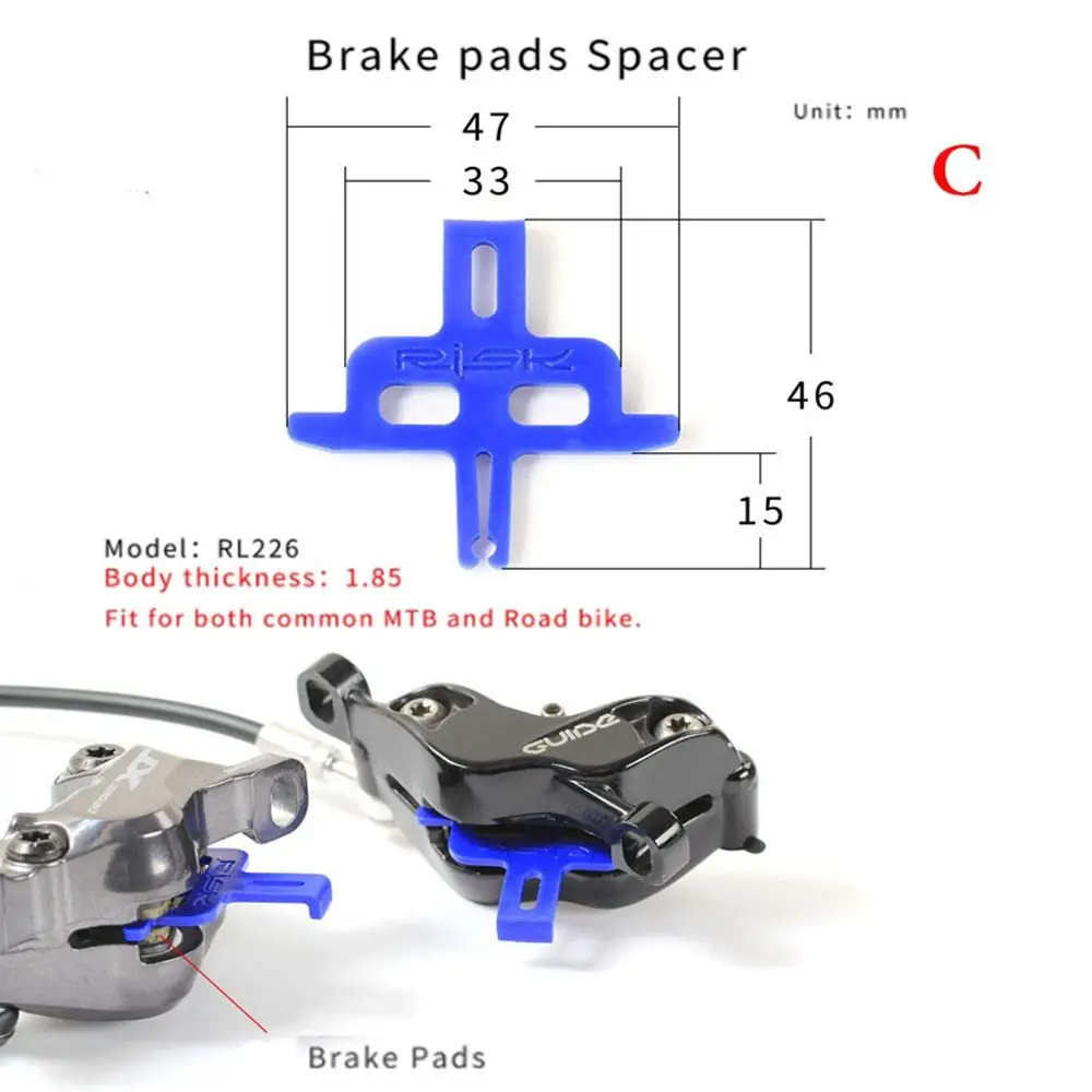 Tool Spreader RL233 Bike Hydraulic Disc Brake Brake Caliper Pad Piston Retainer Bleed Spacer Bicycle Spacer