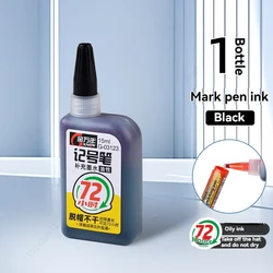 Waterproof Deep Hole Marker Pens with Long Nib Head - Multi - Purpose Ink for Woodworking and Hand Tools (1pcs black ink)