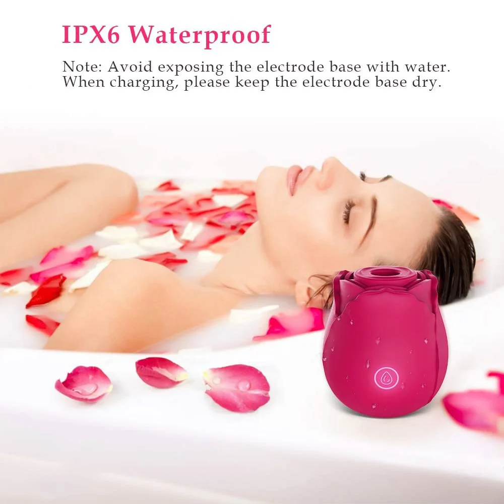 Rose Vibrator Für Damen Saug- Und Klitorisstimulator Aufladbar_voghion.com