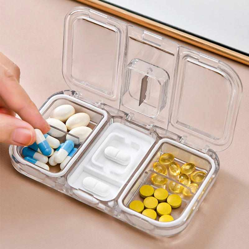 

Многофункциональный пластиковый портативный чехол для таблеток, женский органайзер для хранения лекарств, дорожный чехол для лекарств