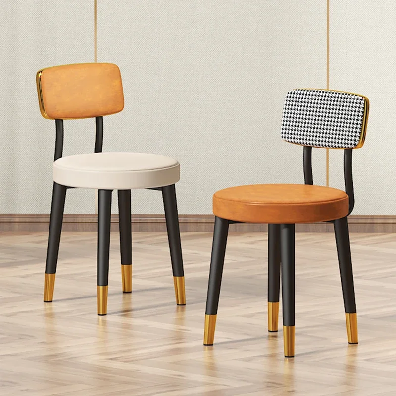 

Stool Modern Dining Chairs Backrest Design Luxury Desk Living Room Dining Chairs Nordic Comfort Sillas Cocina Home Furniture QF