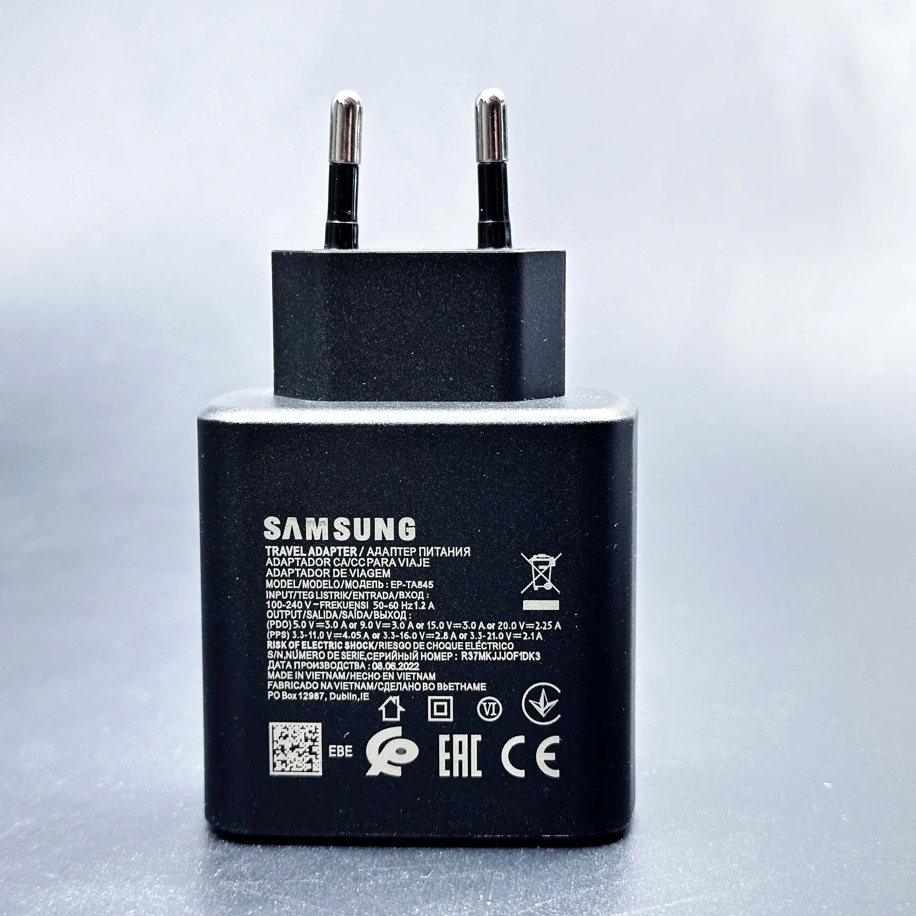 Fast Charging 45W USB-C Charger - Samsung Original Adapter