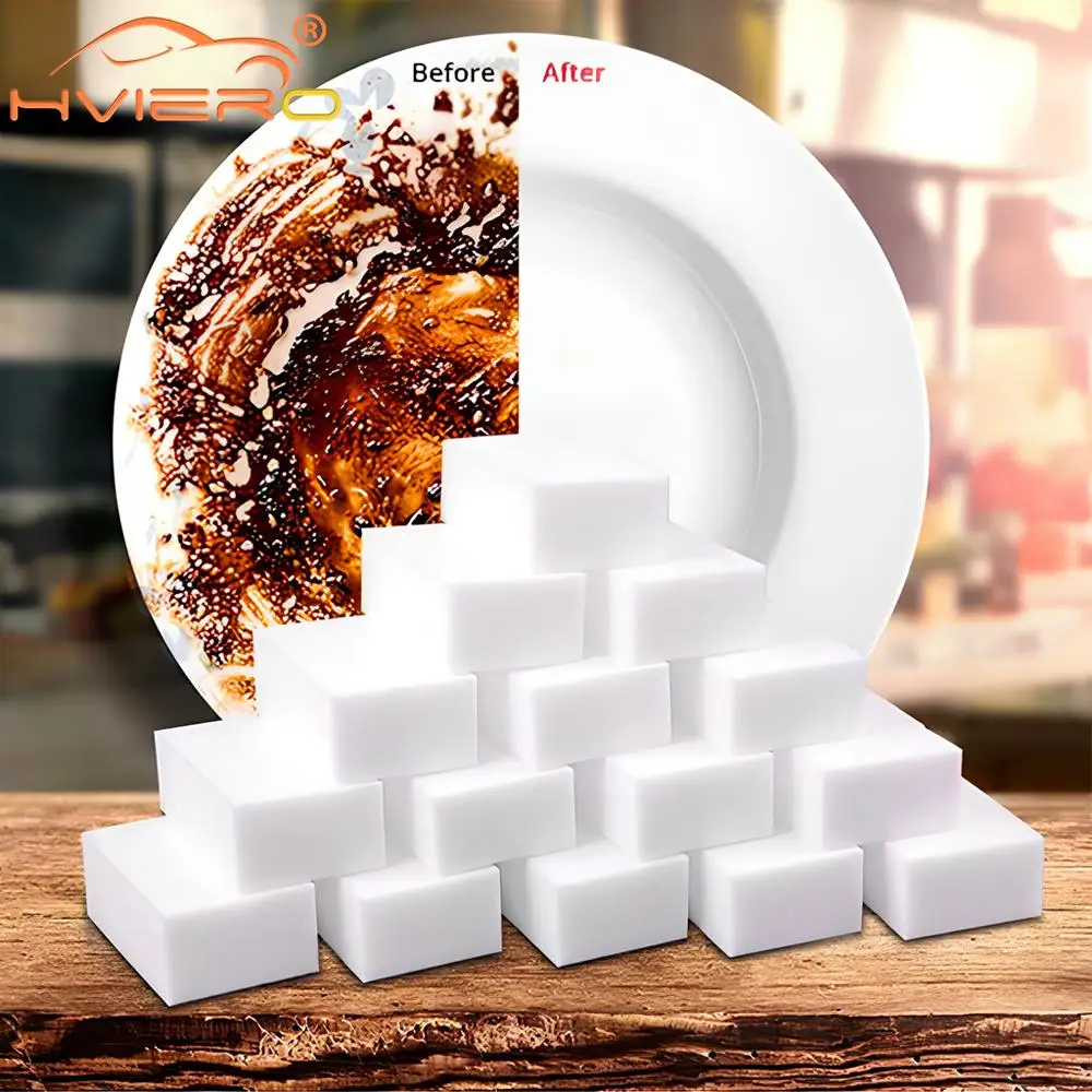 Cleaning Sponges White Car Eraser Melamine Multi-Functional Kitchen Bathroom 10/20/30Pcs