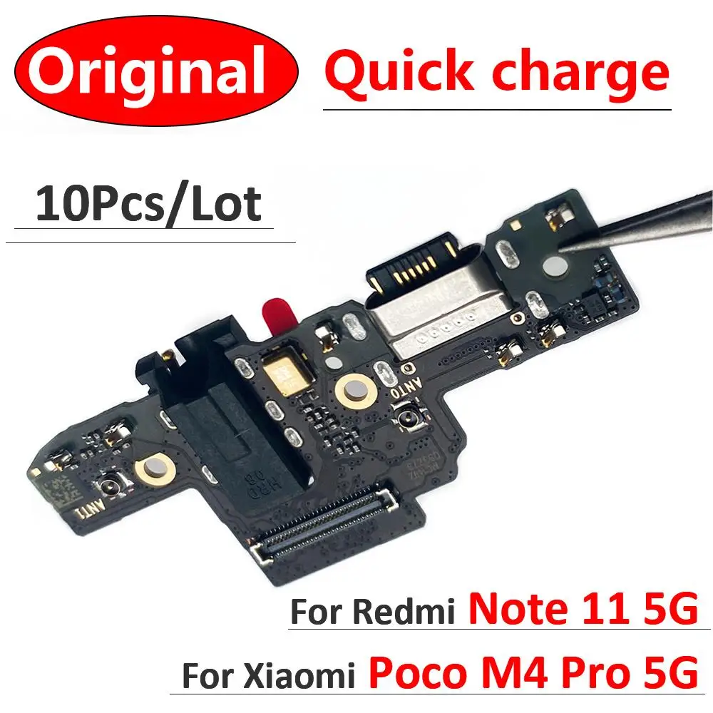 

10 шт., 100% оригинальный штекер для Xiaomi Poco M4 X4 Pro Redmi Note 11 11S Pro