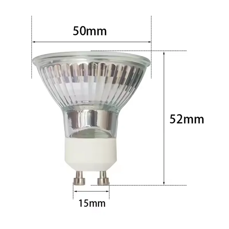 Enhanced Bright White 50W Halogen Spot Light Bulb with GU10 Base