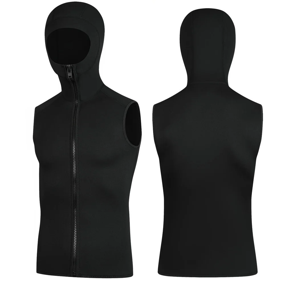 3mm Neoprene Skin Diving Vest & Shorts Sleeveless Wetsuit for Men Sailing Surfing Drifting Snorkeling