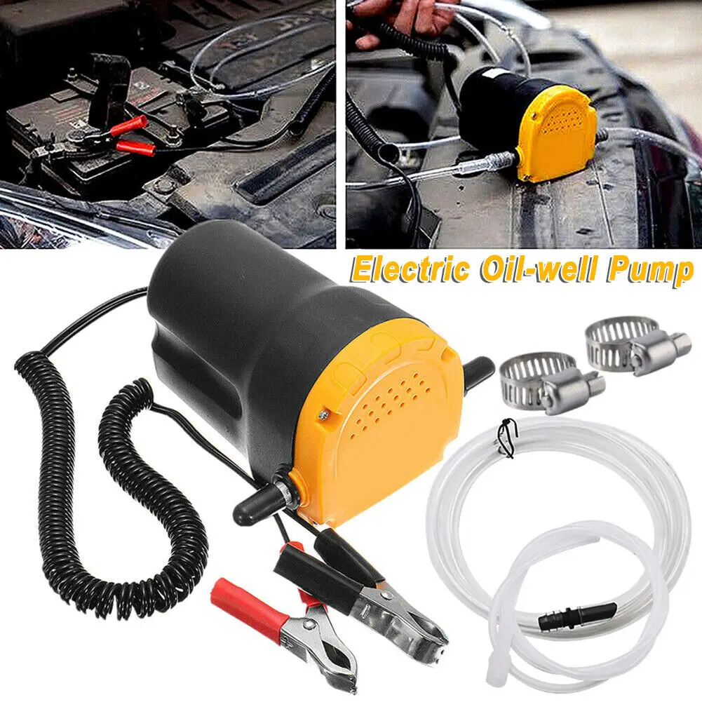 12V Car Electric Oil Extractor Transfer Pump 60W Mini Fuel Engine Oil