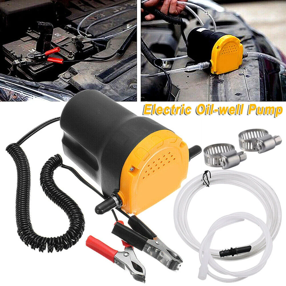 12V Car Electric Oil Extractor Transfer Pump 60W Mini Fuel Engine Oil