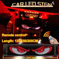 Soft Foldable Remote Control Truck Devil Eye LED Matrix Pixel Panel Lighting Graffiti Scrolling Stickup Text Board Windshield 1