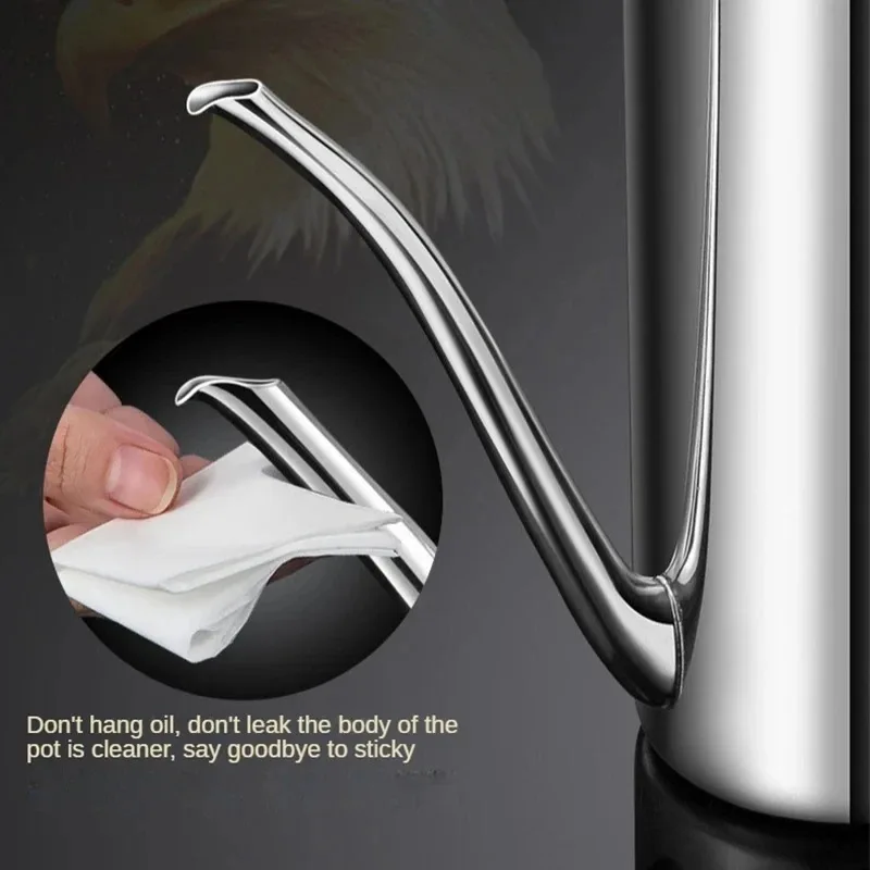 Oil Storage Container 304 Stainless Steel Kitchen Oil Tank Sauce Vinegar Drip-Proof Dust-Proof