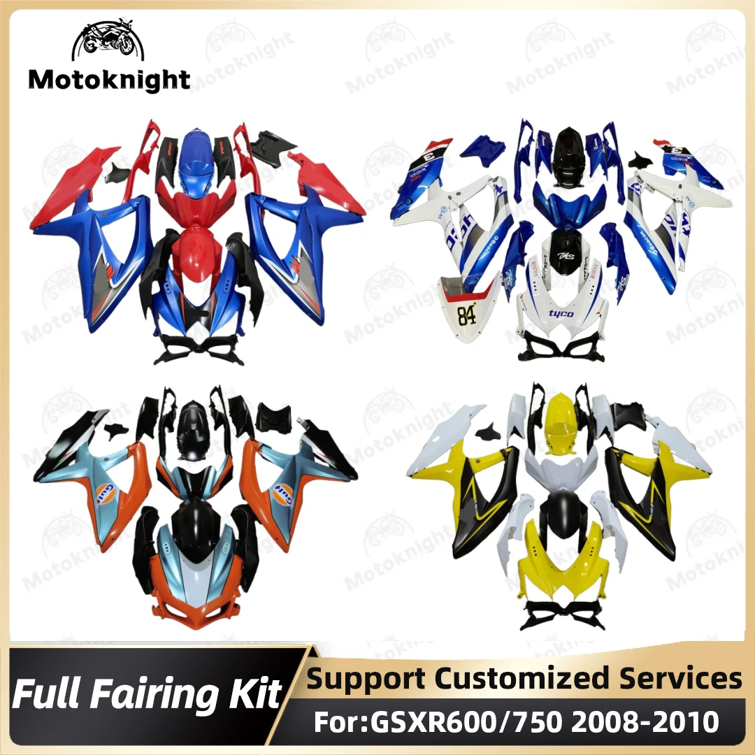 Fairing ABS Body Kit Motorcycle bodywork Fairings kits Fit For GSXR 600 750 2008 2009 2010 K8 gsxr600 gsxr750 08 09 10