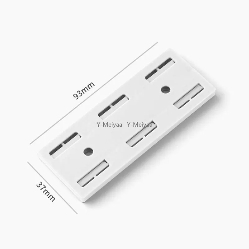 Self-Adhesive Desktop Socket Fixer Cable Organizer Wall Hanging Plug-in Removable Fixer Home Office Accessories 2