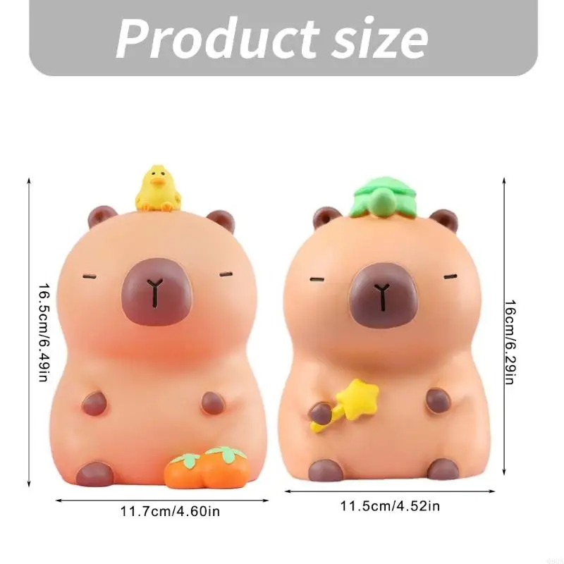 Q9QA Unbreakables Capybaras Money Banks for Children Coin Storage for Birthday and Christmas, Piggy Banks for Saving 6