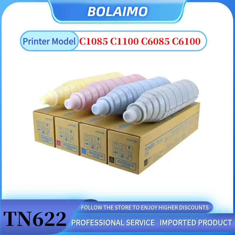 1Set TN622 Toner Cartridge For Konica Minolta Bizhub PRESS C1085 C1100 C6085 C6100 Lmported Japan Compatible Copier