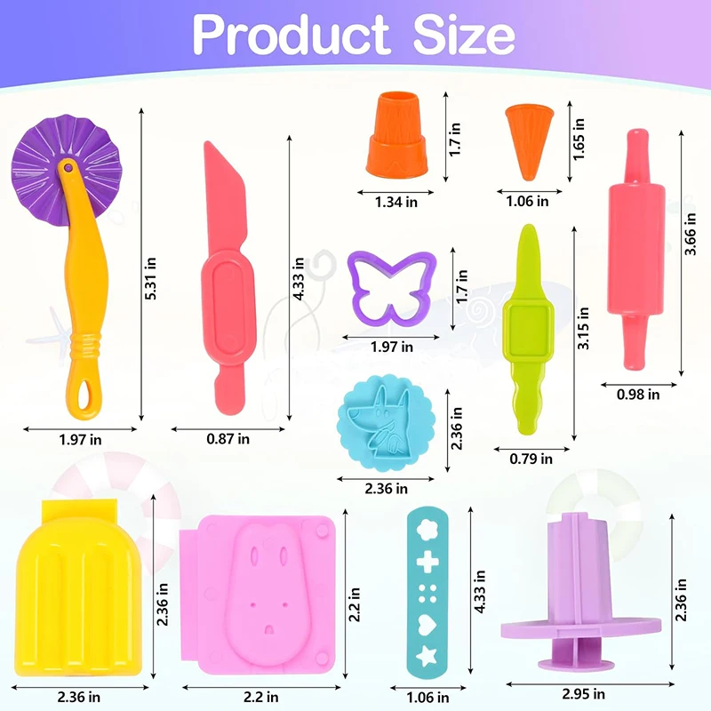 Playdough Ice Cream Mold for Kids play dough tools