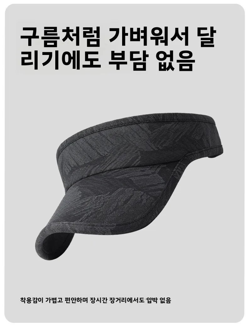 여름용 러닝캡 일체형 이중 레이어 스플라이스 땀받이 햇빛 가리개 모자 빈탑 라이트 보드 아웃도어 스포츠 캡 유니섹스