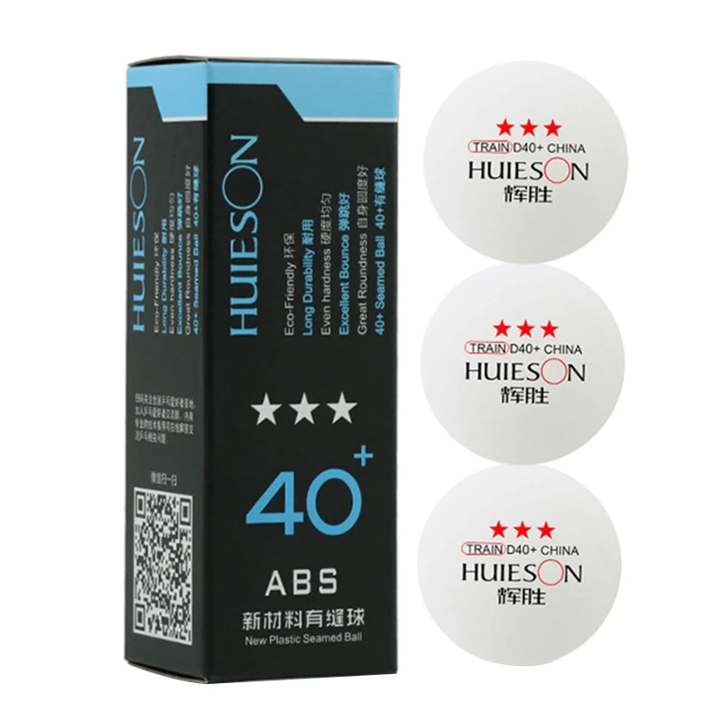 

3 Counts 3-Star 40+ Premium ping pong Balls Advanced Practice Table Tennis Ball ABS Materal Traning Ball for Practice