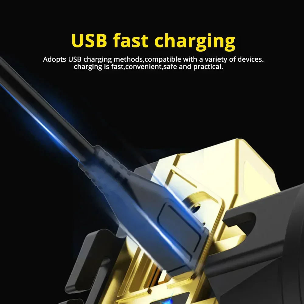 LED 전조등 방수 낚시 랜턴 3 가지 모드 강력한 헤드 라이트 USB 충전식 18650 헤드 토치 보조베터리 손전등