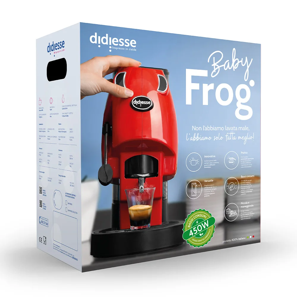 Made In Italy Espresso Machine Coffee Maker Didiesse Baby Frog Collection Nero Soft Coffee Machine For Home Hotel Office 6