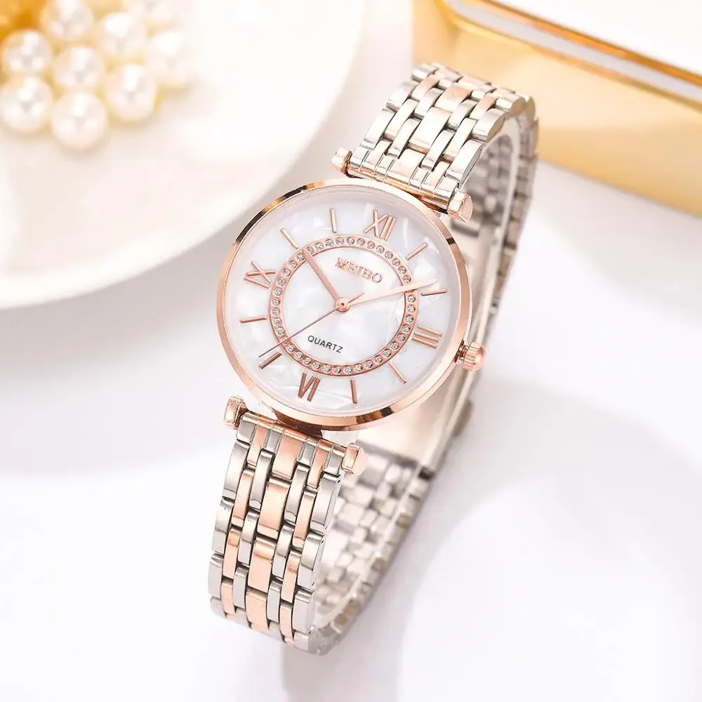 Women Watches Luxury Crystal Bracelet Watches Top Brand Fashion Diamond Ladies Quartz Watch Steel Female Wristwatch Montre Femme Relogio