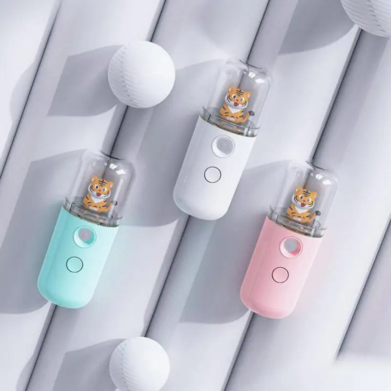 Rabbit& Tiger Creative Nano Facial Sprayer Mini USB Humidifier Face Steamer Nebulizer Moisturizing Beauty Instruments Skin Care