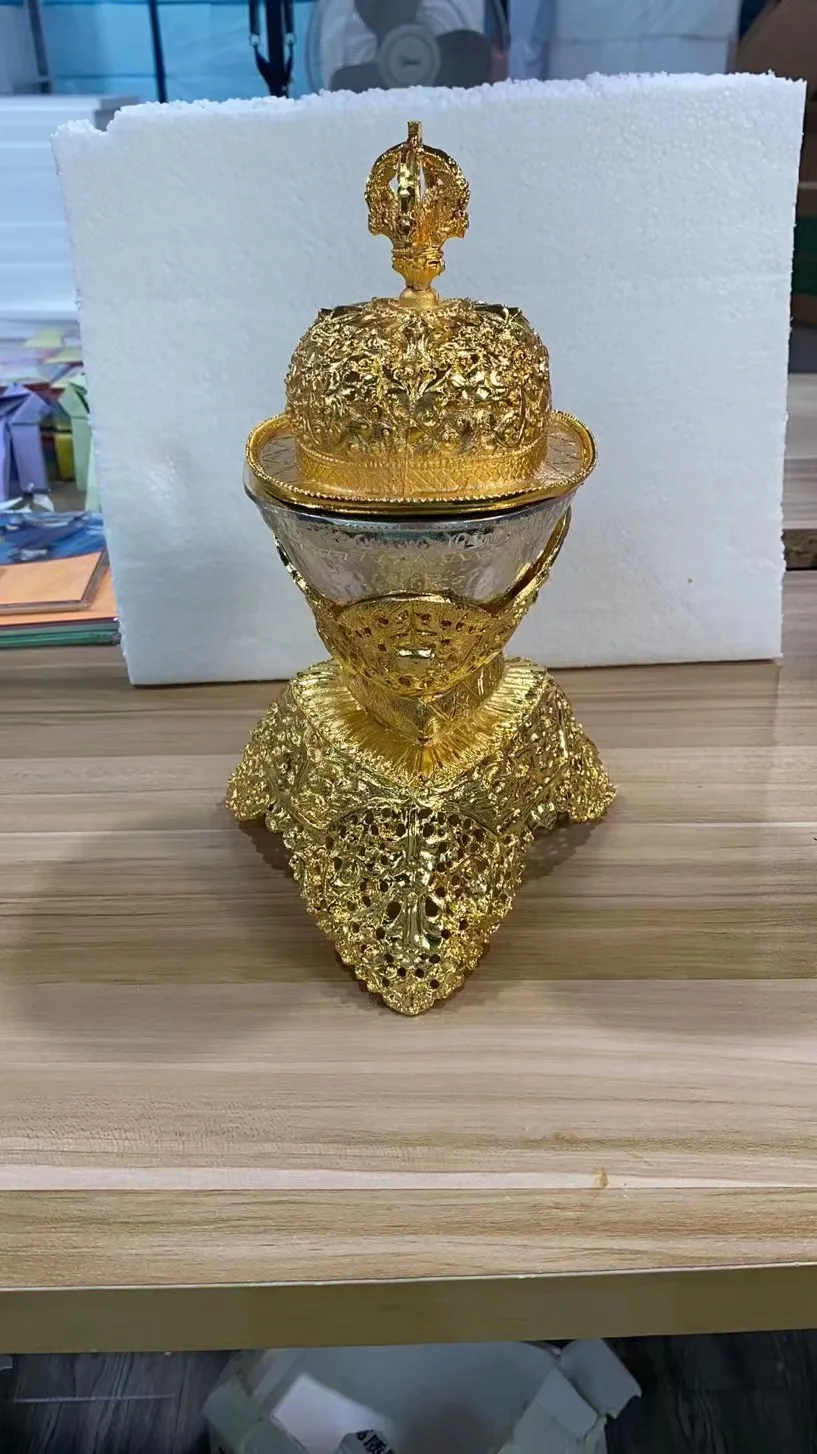 Buddhism, Tantra, exquisite, alloy buddha kapala-bowl, 2 size optional 4