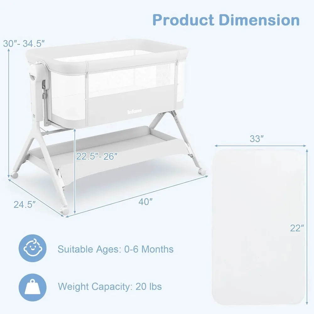 5-in-1 Baby Bassinet 6