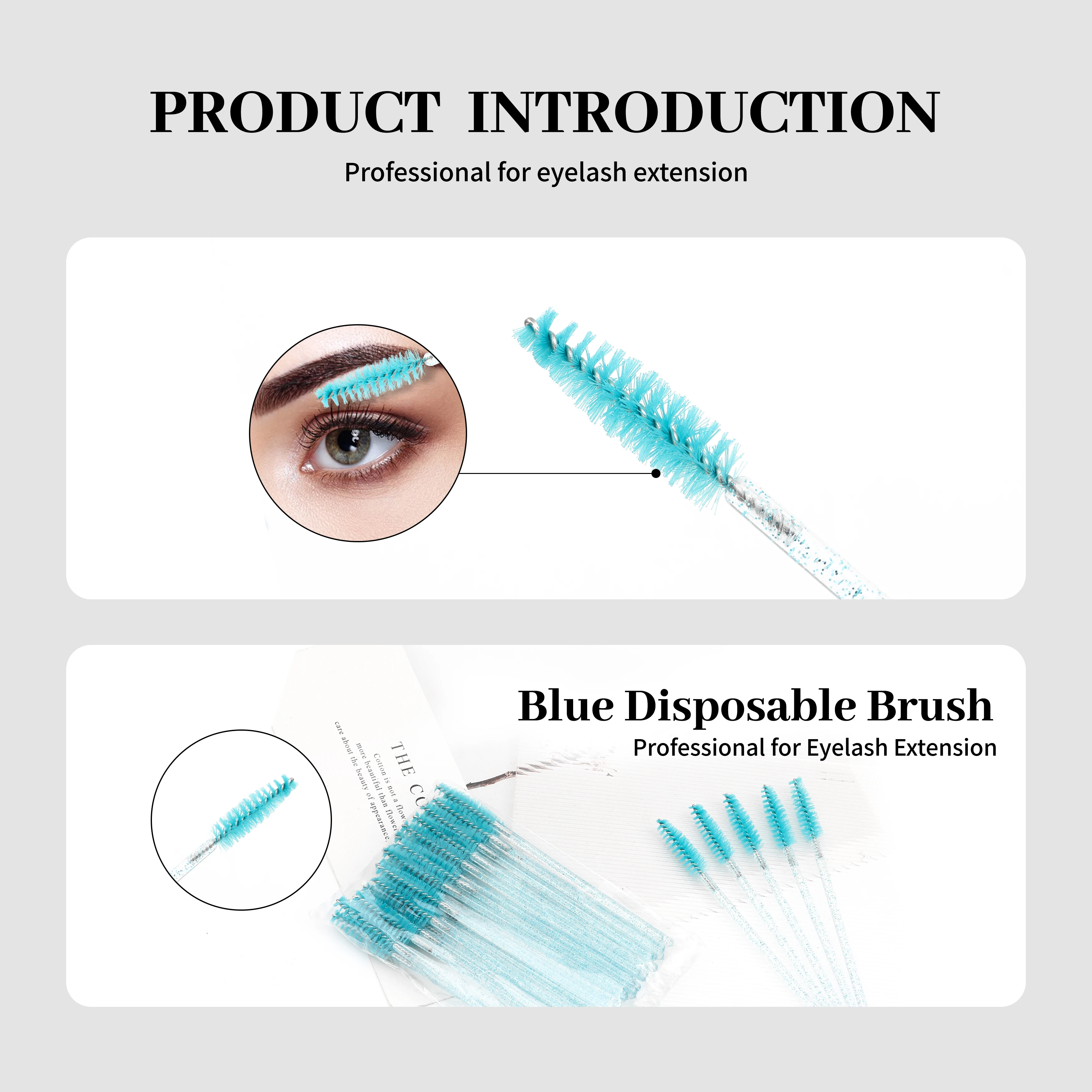 XIUSUZAKI 100pcs/lot Mascara Eyelash Make Up Brush Disposable Mascara Wand for eyelash extension 5