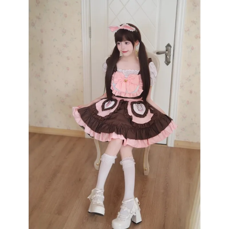 Halloween Cute Bunny Lolita Maid Cosplay Kleid für Damen, S-5XL 16 Halloween Cute Bunny Lolita Maid Cosplay Kleid für Damen, S-5XL 4