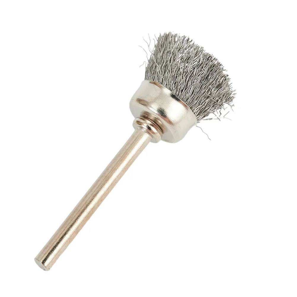 9Pcs/set Steel Wire Brush For Dremel Rotary Tool Paint Rust Removal Polishing Grinding Wheel Metal Polishing Cleaning Brush 5