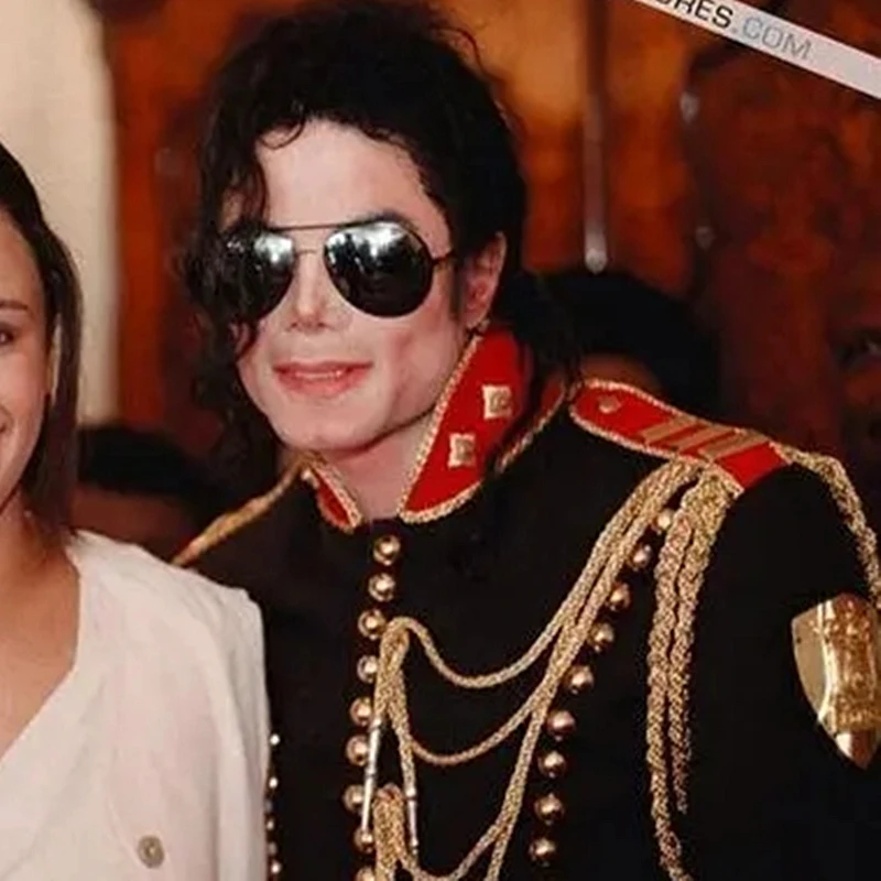 MJ Michael Jackson Black Military Jacket with British Punk Outwear in 1998's 6