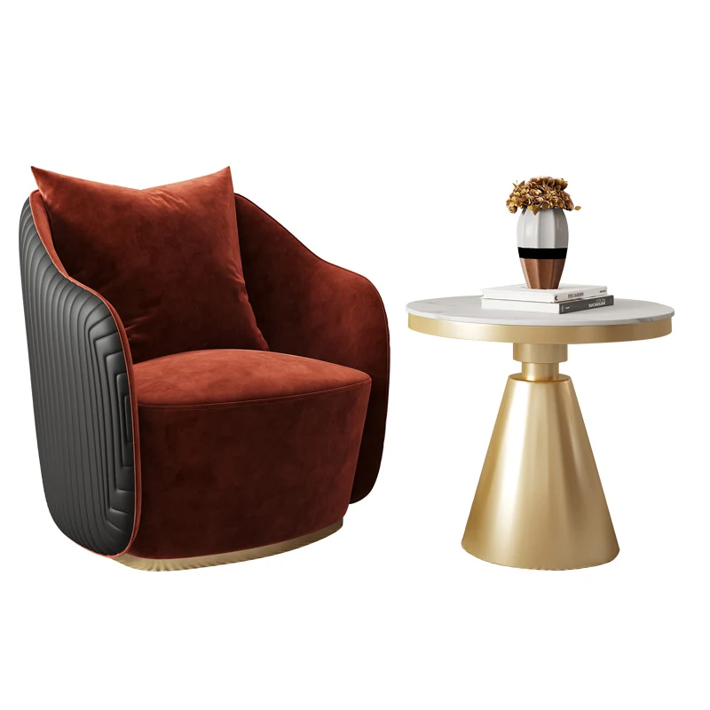 

Pqf Single-Seat Sofa Chair Tiger Stool Living Room Leisure Balcony Sofa Chair