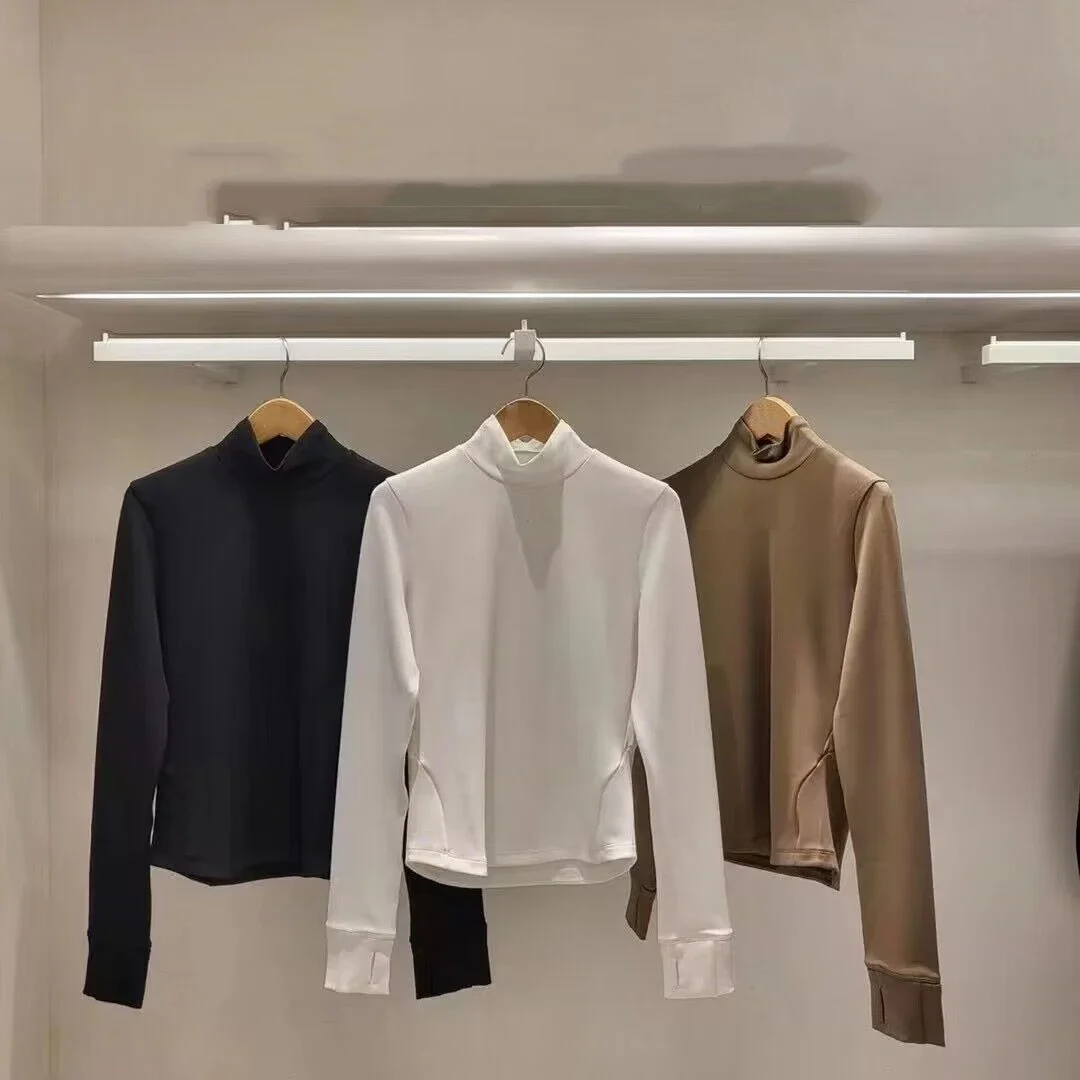 

Golf Uniform 24 New Women's Solid Color Standing Collar Pullover