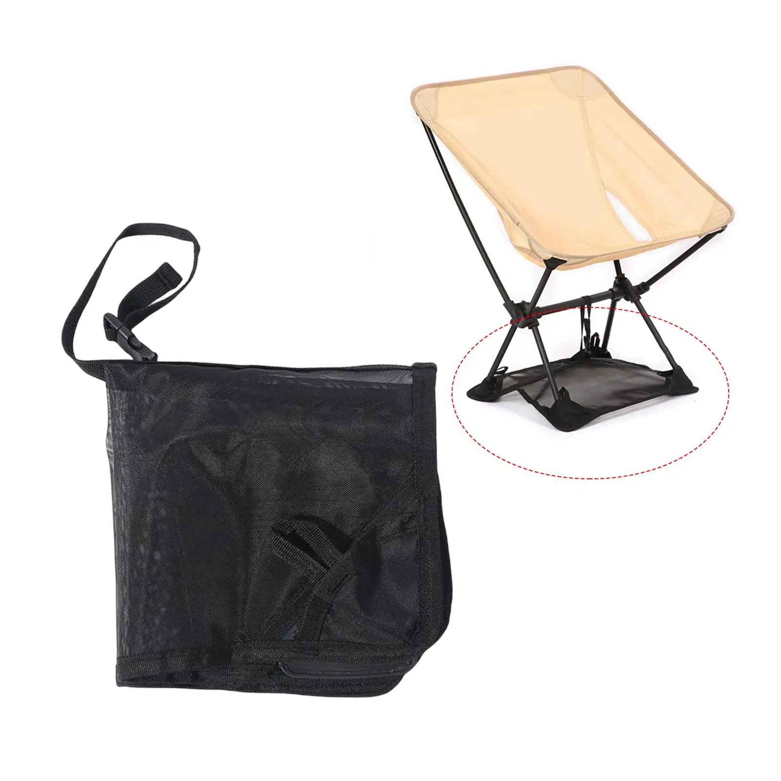 Portable Anti-Collapse Mat for Folding Camping Chair Without Chair Prevent from Sinking Beach Comfortable Folded folding chair