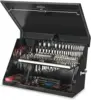 Portable TRIANGLE Toolbox  Multi-Tier Design 16-Gauge Construction  SAE and Metric Tool Chest 3