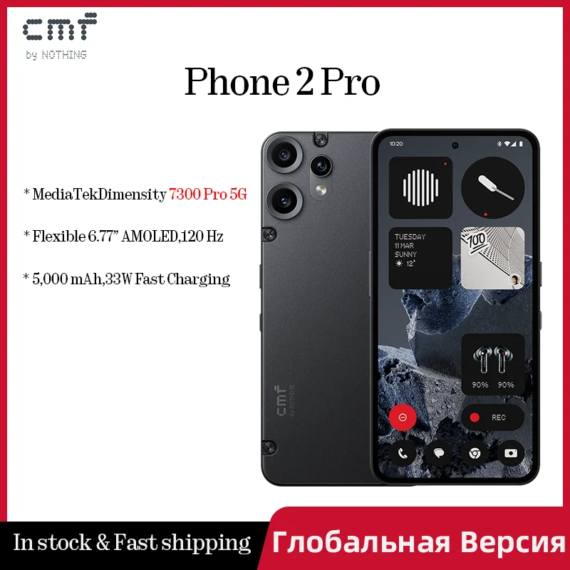 CMF Phone 2 Pro Global Version 6.77 AMOLED 120Hz MediaTek