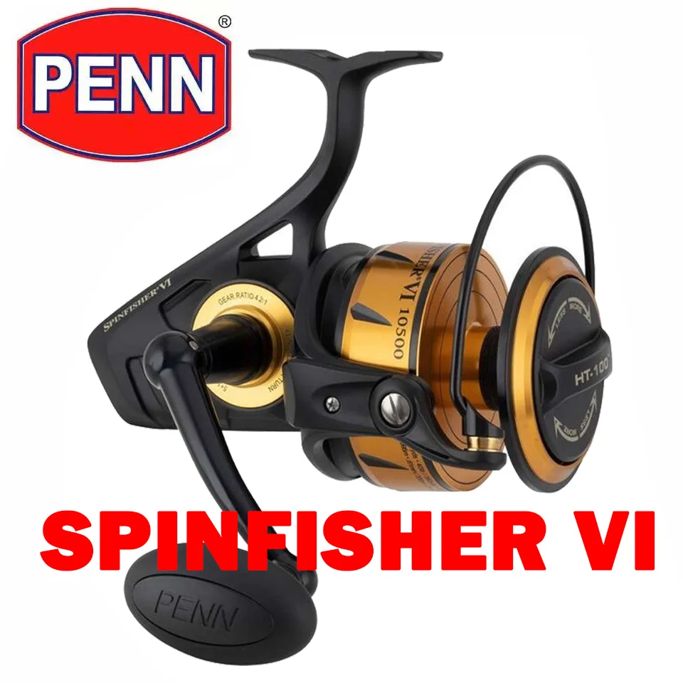 PENN Spinfisher VI SSVI 2500-10500 İplik balıkçılık Reel orijinal tam Metal  gövde 5 + 1BB IPX5 mühürlü tasarım deniz tuzlu su makarası - AliExpress