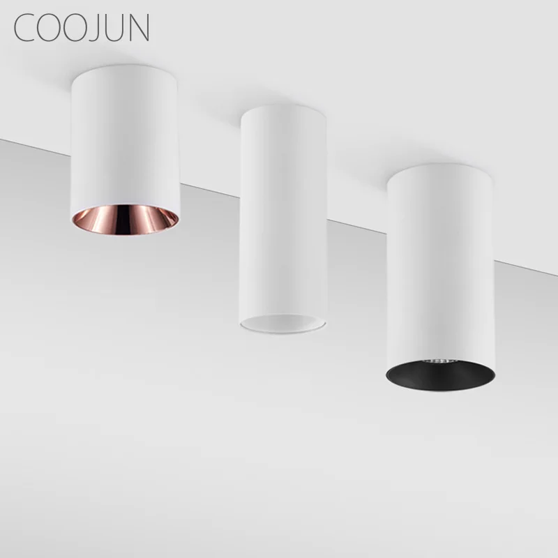 Plafoniere A Led A Montaggio Superficiale Coojun 7W 12W Faretto Rotondo Senza Foro Soggiorno Cucina Corridoio Downlights Plafoniere