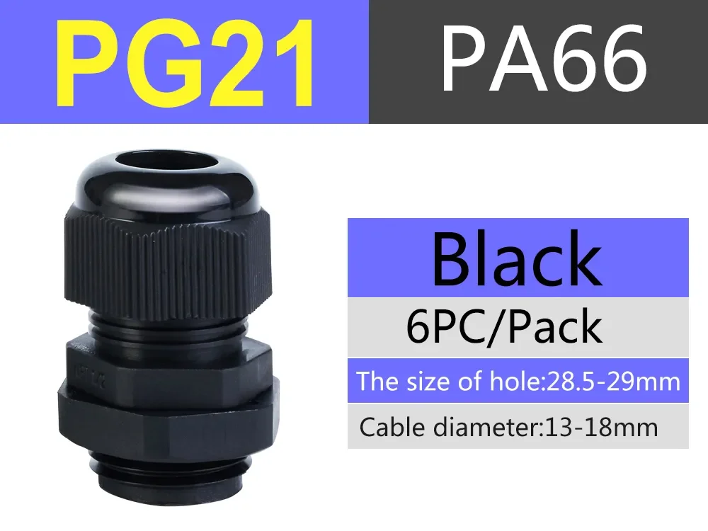 PG21 BK 6 pcs