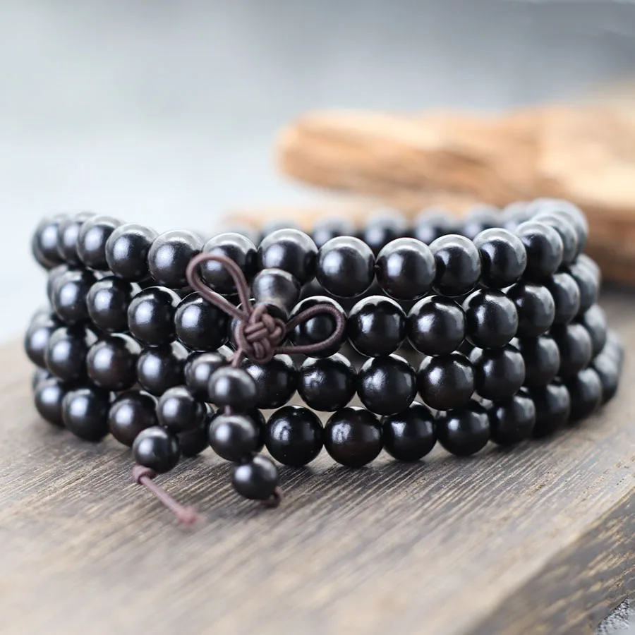 Natural Wooden Bracelet For Men Meditation Healing