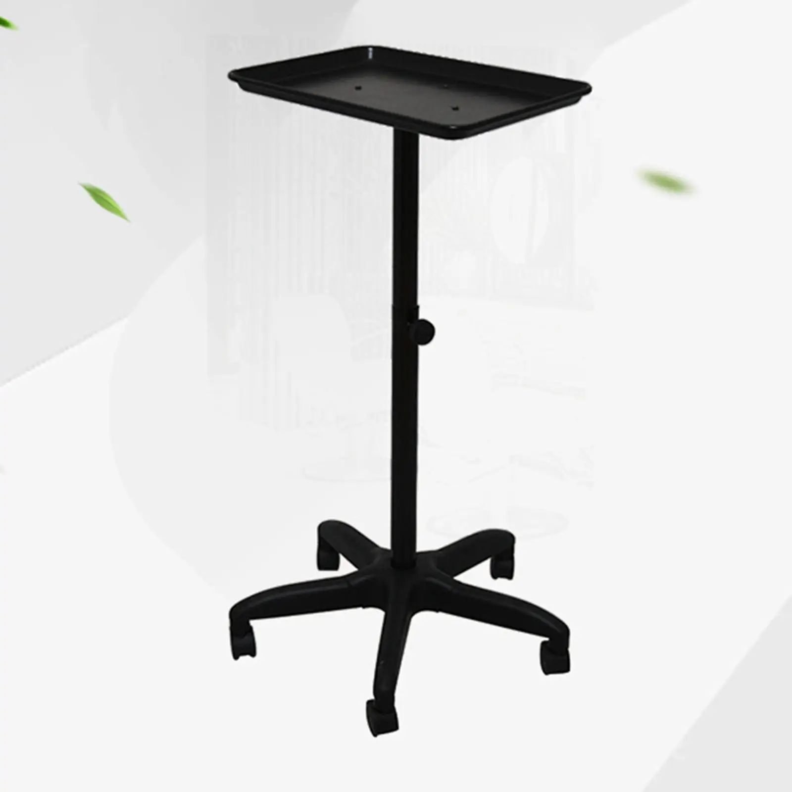 Salon Trolley with Universal Wheels Professional Portable Salon Organizer Adjustable Height from 23.62\'\' to 43.31\'\' Beauty Tool